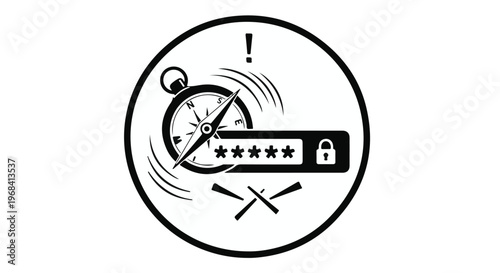 password security expired timer warning icon