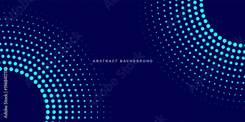 sphere particle dots and line striped in gradient blue on navyblue background can be use for advertisement brochure website template  technology package design food and beverage label vector eps.