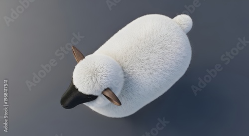 White sheep toy, plush lamb, stuffed animal, cute woolly creature