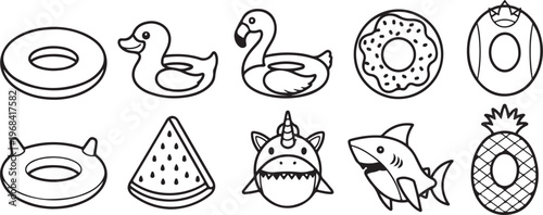 Tableau sur toile Hand-drawn illustrations of various toiletries and hygiene items Vector