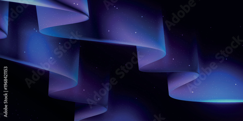 The fluttering lights of the aurora danced across the star-studded night sky.