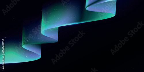 The fluttering lights of the aurora danced across the star-studded night sky