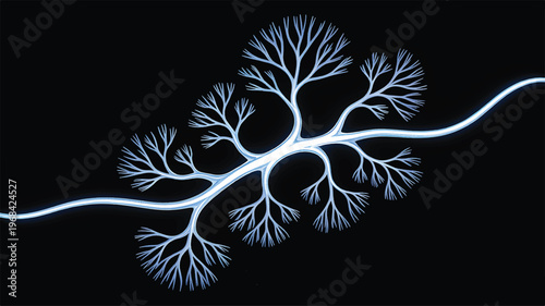 Electrical Branching: Capturing the intricate beauty of electrical discharges, this image reveals a mesmerizing display of branching patterns, evoking the unseen forces and natural phenomena.