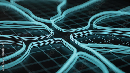 Circuitry Network: The image presents an intricate network of interconnected circuits, radiating a futuristic and technological vibe, ideal for projects related to digital innovation.