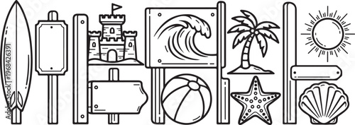 Photos Illustrations of various everyday objects and phenomena explained Vector