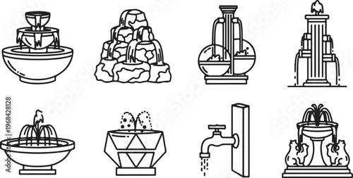 Various antique kitchen tools and utensils used in traditional cooking methods Vector