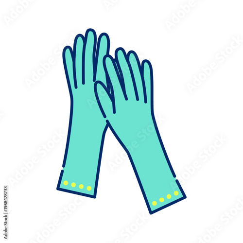 手袋の紫外線対策アイコン（UVケア）