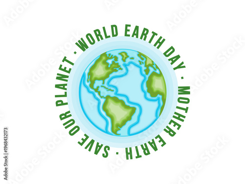 world earth day illustration eco friendly ecology concept environment day save the earth mother nature