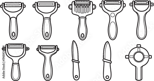 Various styles of classic dining chairs with intricate backrest designs Vector