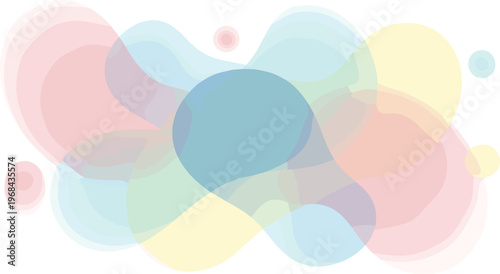 Abstract Soft Colorful Background with Blurred Shapes and Gentle Pastel Tones for Creative and Modern Designs