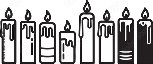 Silhouettes of a person walking, running and carrying objects Vector