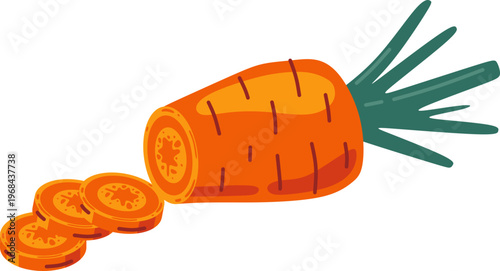 Fresh Carrot Illustration