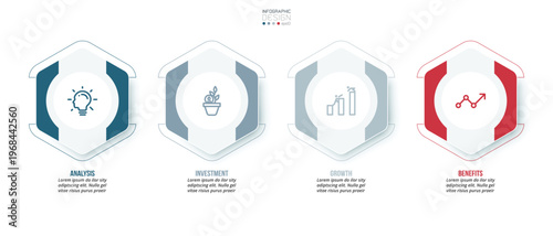 Business or marketing infographic template.