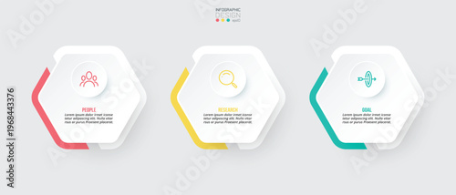 Infographic template business concept with option.