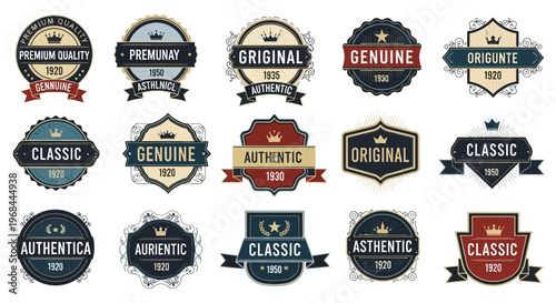 Collection of Authentic Badges.