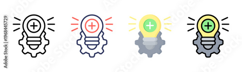 Approach icon set multiple style collection