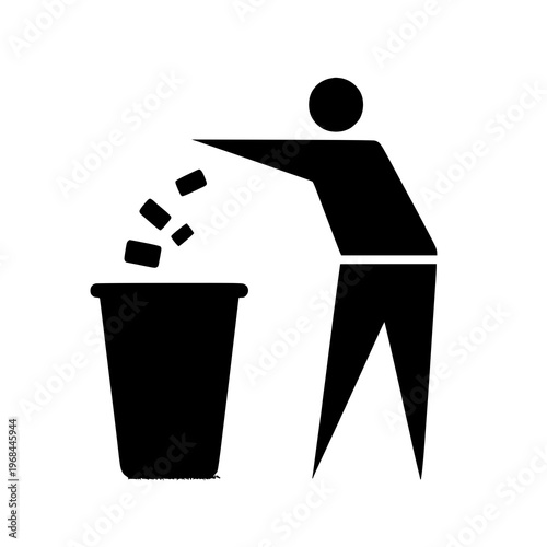 trash can icon vector