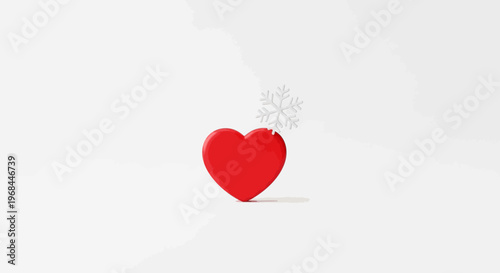 Red Heart Symbol Icon Love.