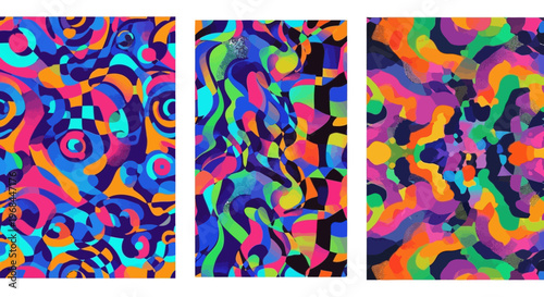 Vibrant Psychedelic Art Patterns.