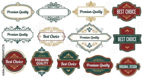 Vintage Quality Label Badges.