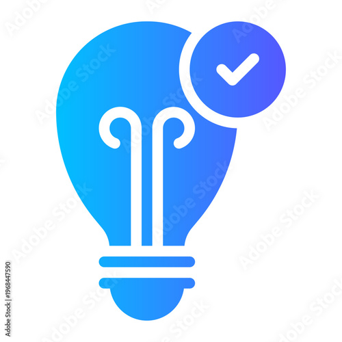 bulb gradient icon