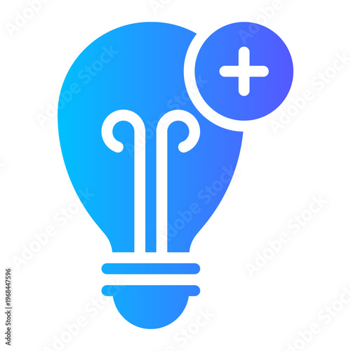 bulb gradient icon