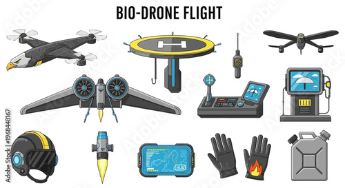Bio drone flight technology collection.