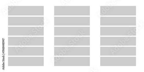 Image collage layout template. Grey mosaic mood board grid collection. Picture frame set. Photo album idea for banner, poster, comic page, flyer, brochure, booklet, memory wall design. Vector pack