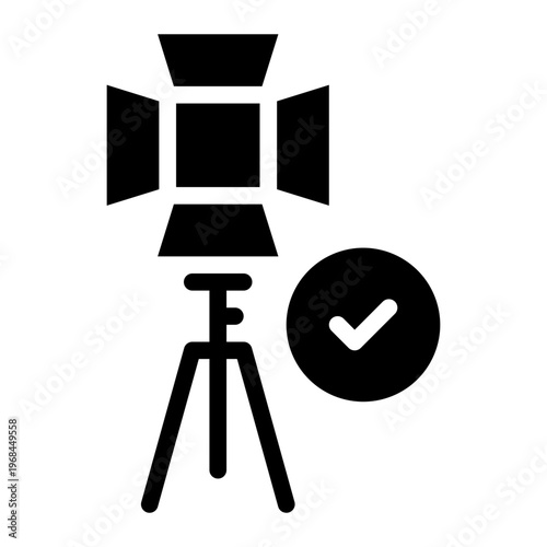 reflector glyph icon