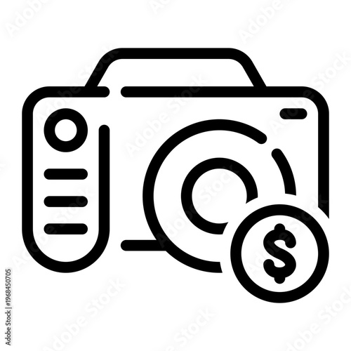 camera line icon