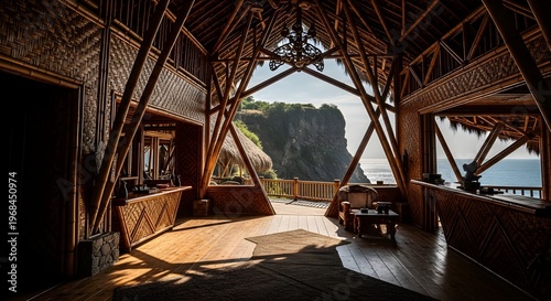 Luxury Bamboo Villa with Ocean View, Bali, Indonesia