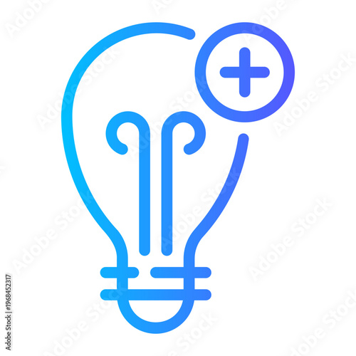 bulb gradient icon
