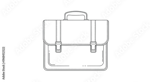 3D illustration of a metal briefcase icon with a handle and lock isolated on a white background as a professional business portfolio or luggage symbol for travel and web design