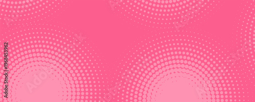 Baby pink pop art background in retro comic style with halftone dots design, vector illustration eps10