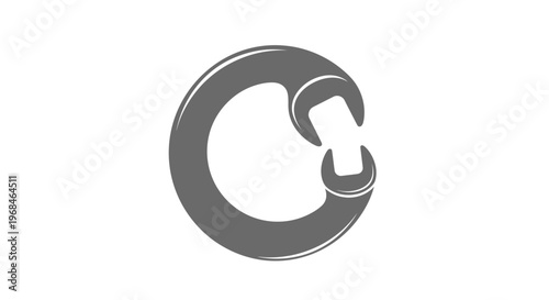 Metal C shaped clamp device tool.