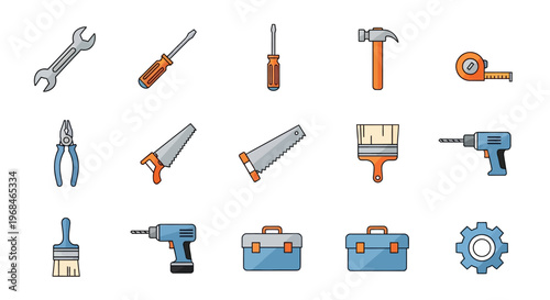 Collection of various hand tools.