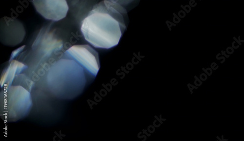 Wallpaper Mural Bokeh light reflections on dark background, abstract glowing circles texture. Torontodigital.ca