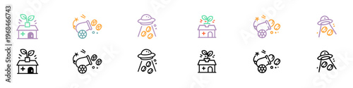 financtial icon set 