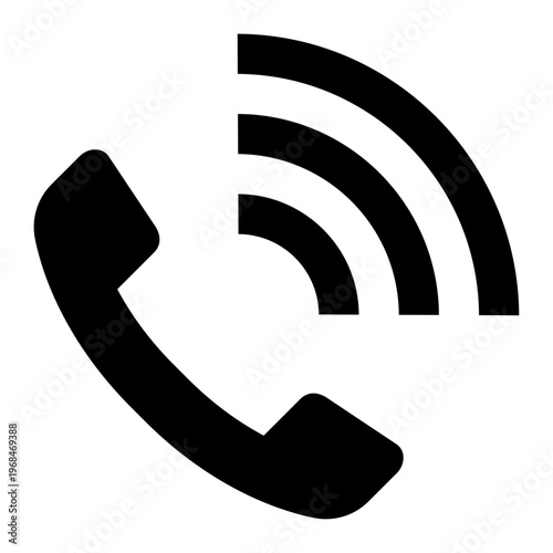 シンプルな電話アイコン ピクト ベクター素材