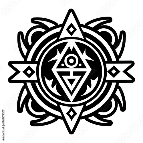 A solid style icon of galactic symbol