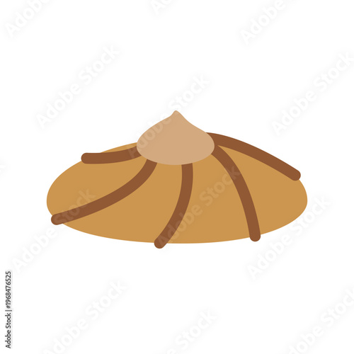 Shortbread cookies with cream filling. For decorating pastries, desserts, snacks and food packaging. Flat vector illustration.