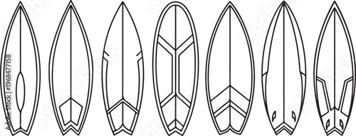 Sketch variations of a woman's dress showcasing different design features. Vector