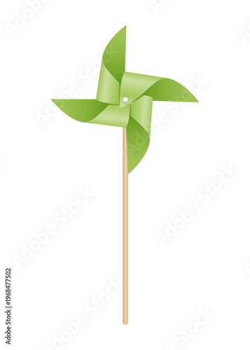 風ぐるま_緑色