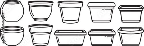 Collection of geometric shapes with various bases and top surfaces Vector