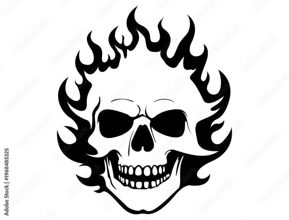 Fototapeta premium skull head icon