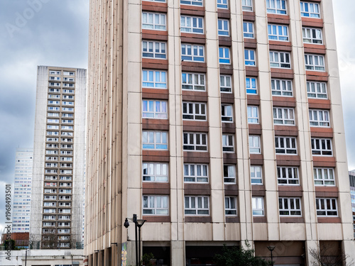 immeubles dans le quartier des Olympiades dans le onzième arrondissement de Paris en France