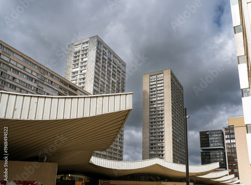 immeubles dans le quartier des Olympiades dans le onzième arrondissement de Paris en France