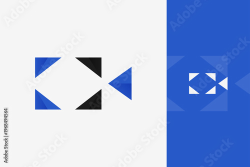 Premium Gradient Camera Logo Modern Photography Studio Media Brand Vibrant Identity Vector Template