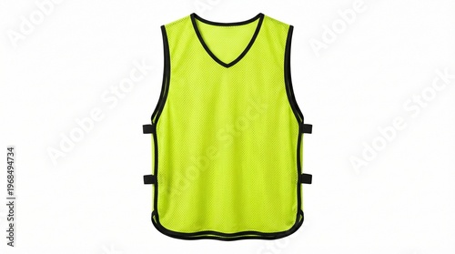 Vibrant fluorescent sports pinnie for team practice and player visibility
