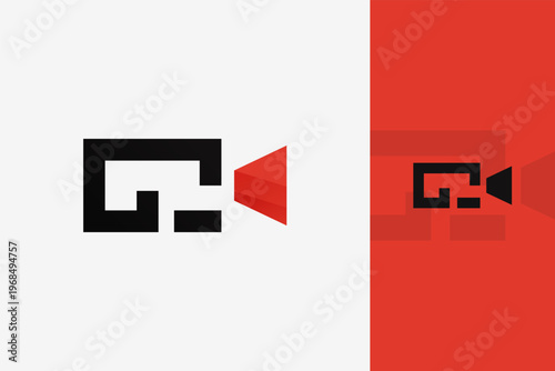 Premium Gradient Camera Logo Modern Photography Studio Media Brand Vibrant Identity Vector Template